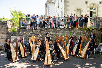 Fabius Constable & The Harpbeat Orchestra (Italie), marché d'Oudon