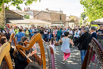 Fabius Constable & The Harpbeat Orchestra (Italie), marché d'Oudon